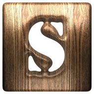 Vector wooden figure s