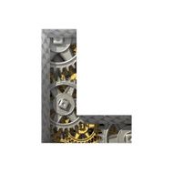 Vector gears cutted figure l Paste to any background N2