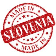 Made In Slovenia red stamp