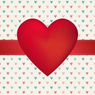 Valentine&#039;s Day heart card N2
