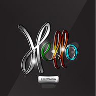Word hello background