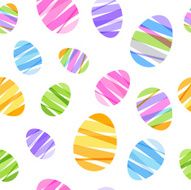 Seamless ribbon-wrapped Easter eggs pattern N2