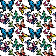butterfly vector seamless texture