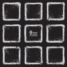 Grunge vector textured shapes N2