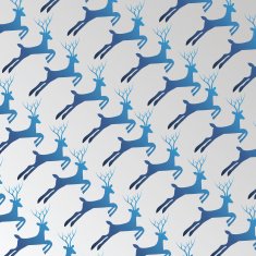 Christmas Background with Deers Pattern - Winter Holiday Template N2