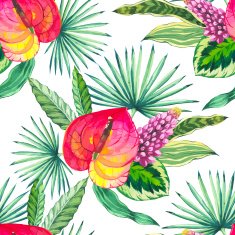 Vector illustration with watercolor flowers N58