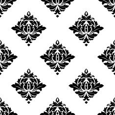 Abstract white and black seamless pattern N2