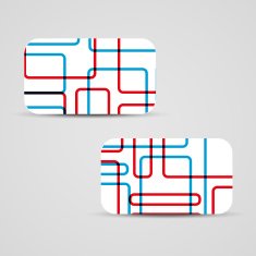 Vector business-card set for your design N372