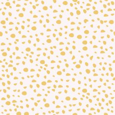 Abstract golden polka dot seamless pattern