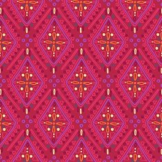 Red ethnic rustic ornament