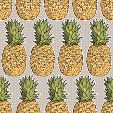Seamless pattern with pineapples N33