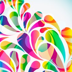 Abstract colorful arc-drop background N5
