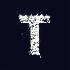 Grunge letter T N2
