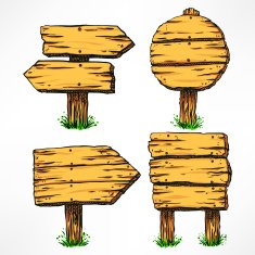 wooden billboards N2