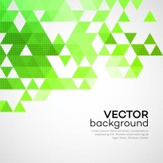Green abstract geometrical background Vector illustration