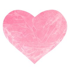 Watercolor pink heart icon N2
