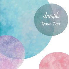 Light violet blue pink circle banner and love wedding card N2
