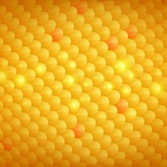 Golden fish scales glossy background