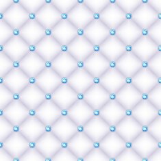 Seamless glam white silk quilted background with sapphire pins N2
