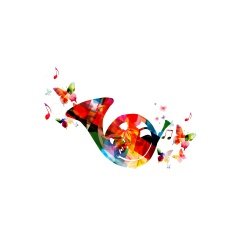 Colorful music background N14
