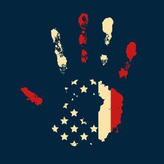 USA hand print N2