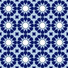 Ornamental seamless pattern arabic tile vector background