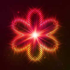 Fire red vector star N20