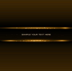 Abstract dark background with gold color light