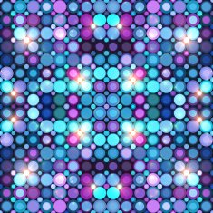 Abstract blue disco lights vector background