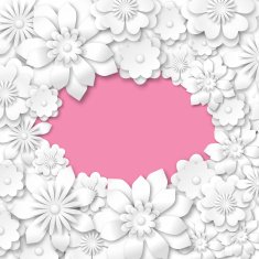 pink background with white flowers N2