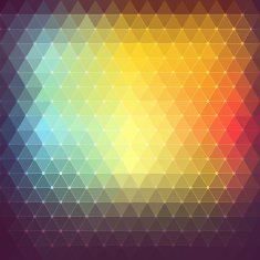 Colorful abstract polygon Retro background vector illustration N5