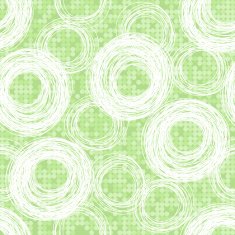 Abstract pattern of hand-drawn circles on background with polka dots N2