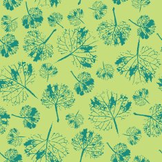 beautiful watercolor pattern of leaves handmade painted N4