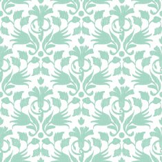 Vector abstract green ikat seamless pattern background N2