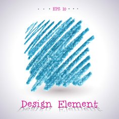 Vector watercolor pencil stain N16