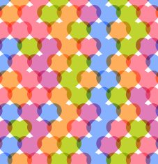 Bright romantic seamless pattern with hearts