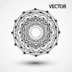 Wireframe polygonal elements eps10 N4