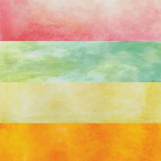 green yellow orange pink paint watercolor vintage and isolate on N2