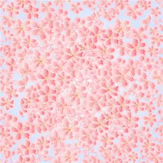 Seamless texture cherry blossoms vector N2