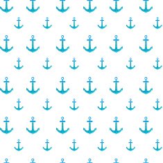 Simple seamless pattern of anchors with watercolor texture Vector