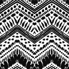 Hand drawn painted seamless pattern Vector illustration N90