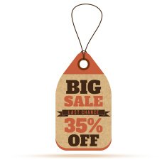 Price tags in vintage style N5