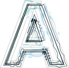Font illustration LETTER A N16