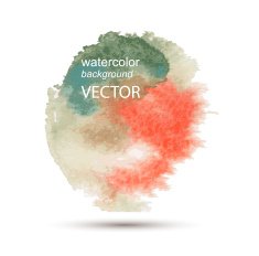 Abstract watercolor hand painted background N52