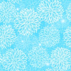 Seamless pattern with flowers Dahlia N16
