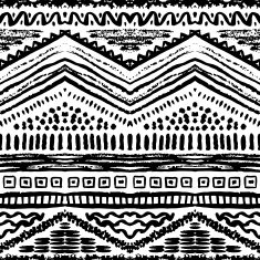 Hand drawn painted seamless pattern Vector illustration N91