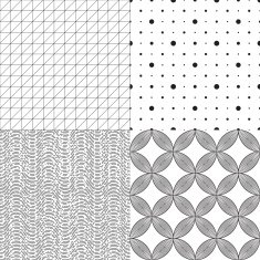 Set of geometric seamless pattern N5