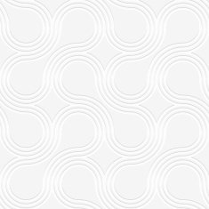 3D white rounded shapes with offset perforated