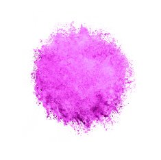 Colorful watercolor circle pink drop on white background