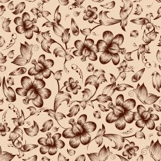 Vintage flower ornate seamless pattern N2